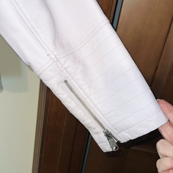 Women’s faux leather Moto Jacket XL Blush Pink - Picture 6 of 10